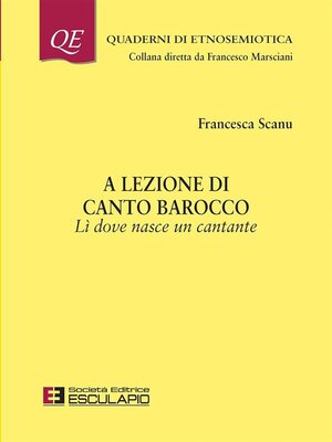 cover image of A lezione di canto barocco. Li dove nasce un cantante